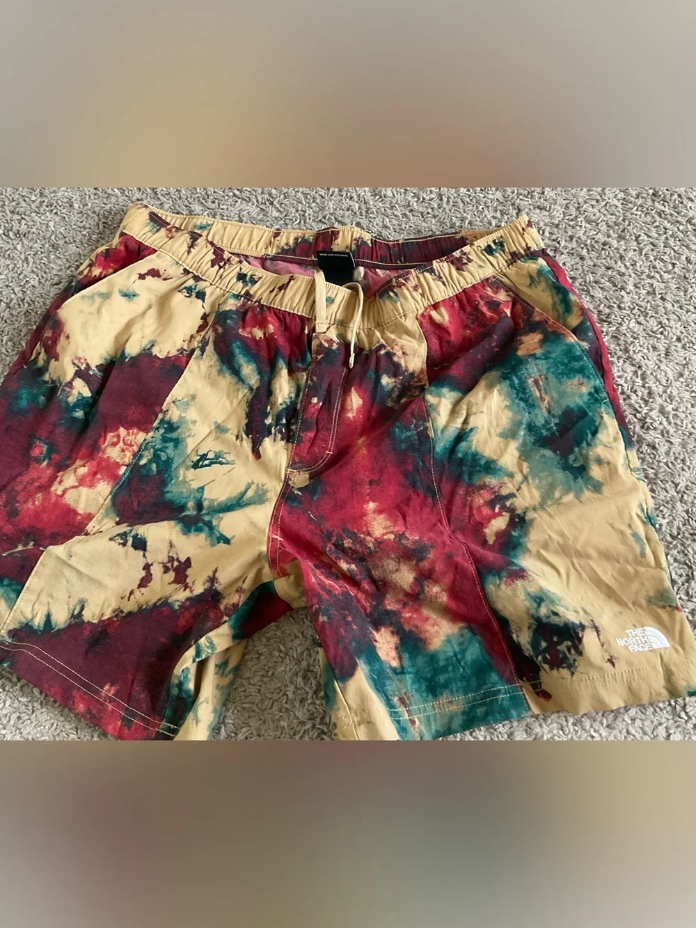 The North Face Men's Class V Pull-On Shorts Tie-dye size XL used as is